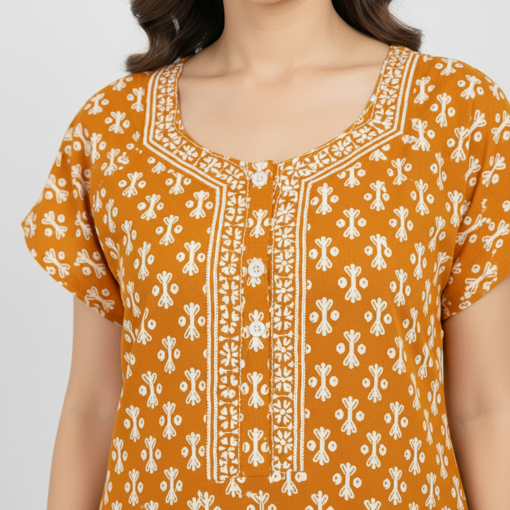 Close-up neckline
