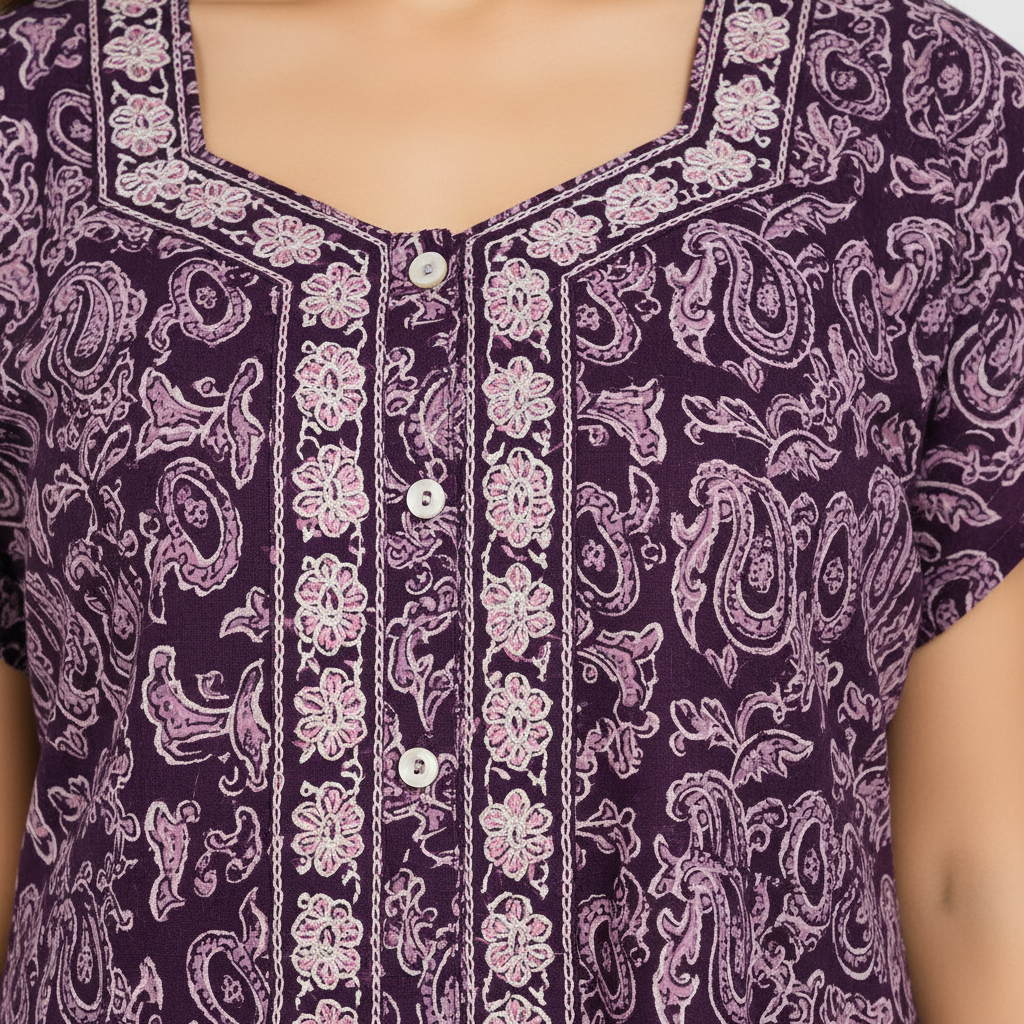 Close-up neckline