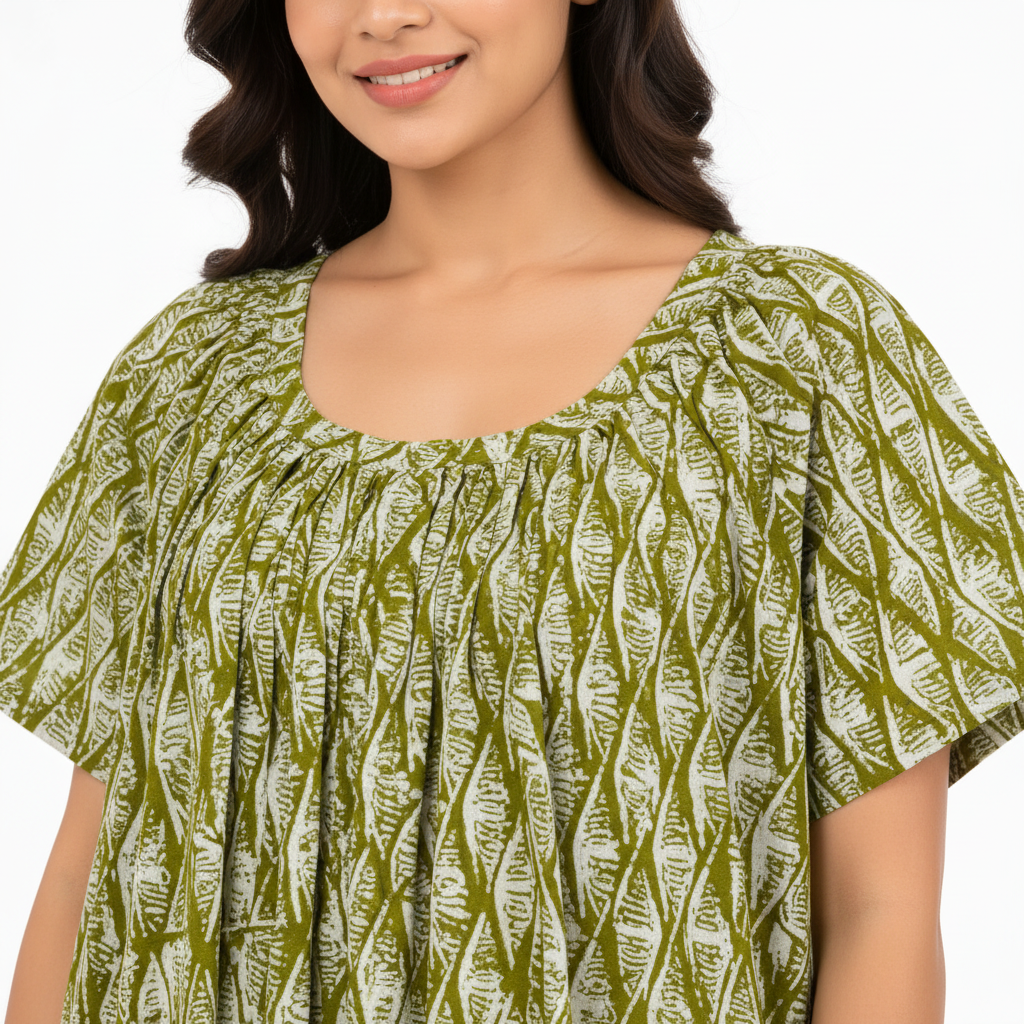 Close up neckline
