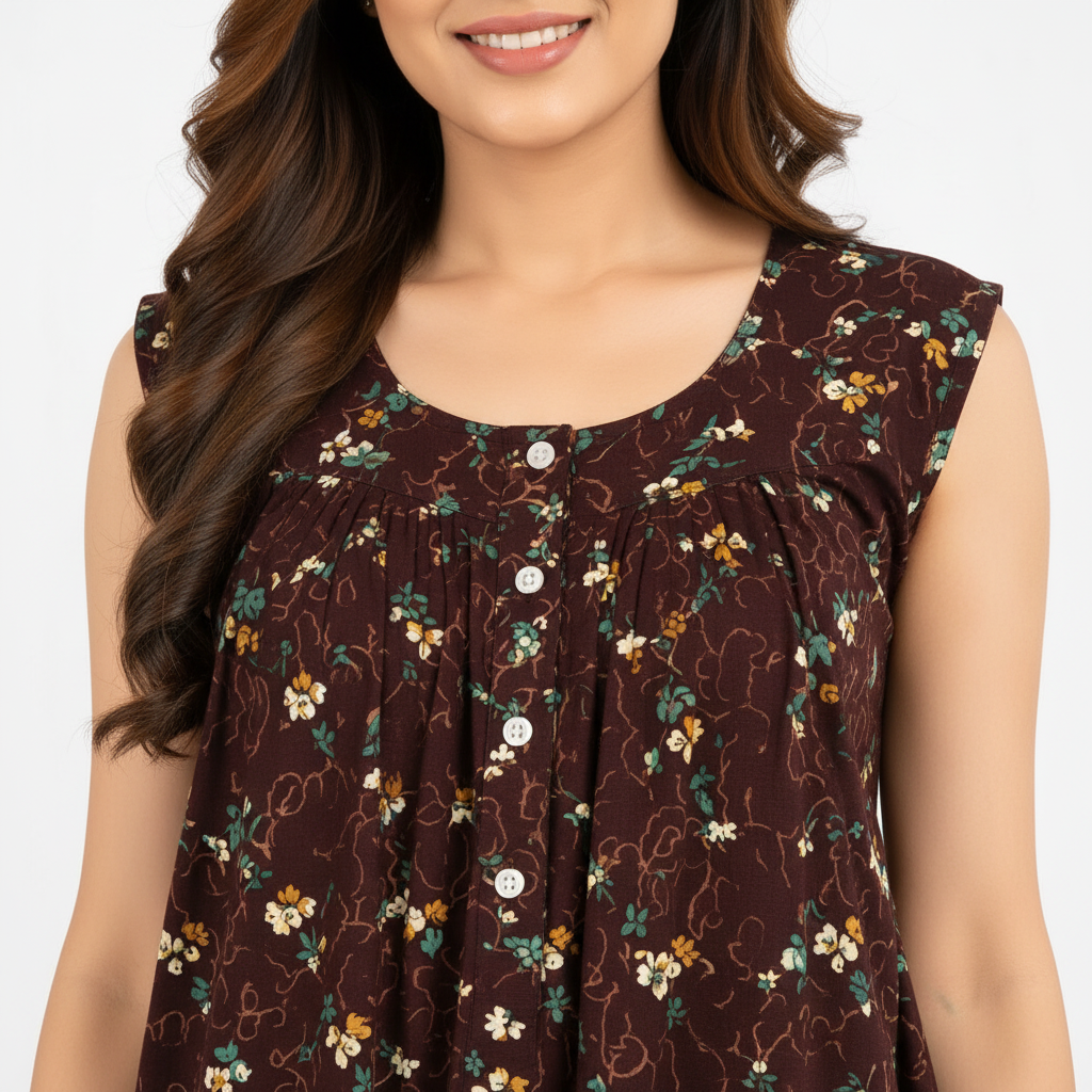 Close up neckline