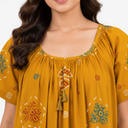 Close up neckline