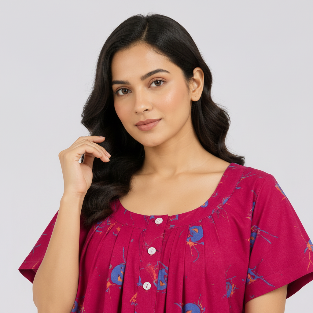 Close up neckline
