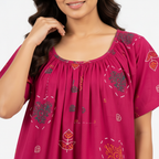 Close up neckline