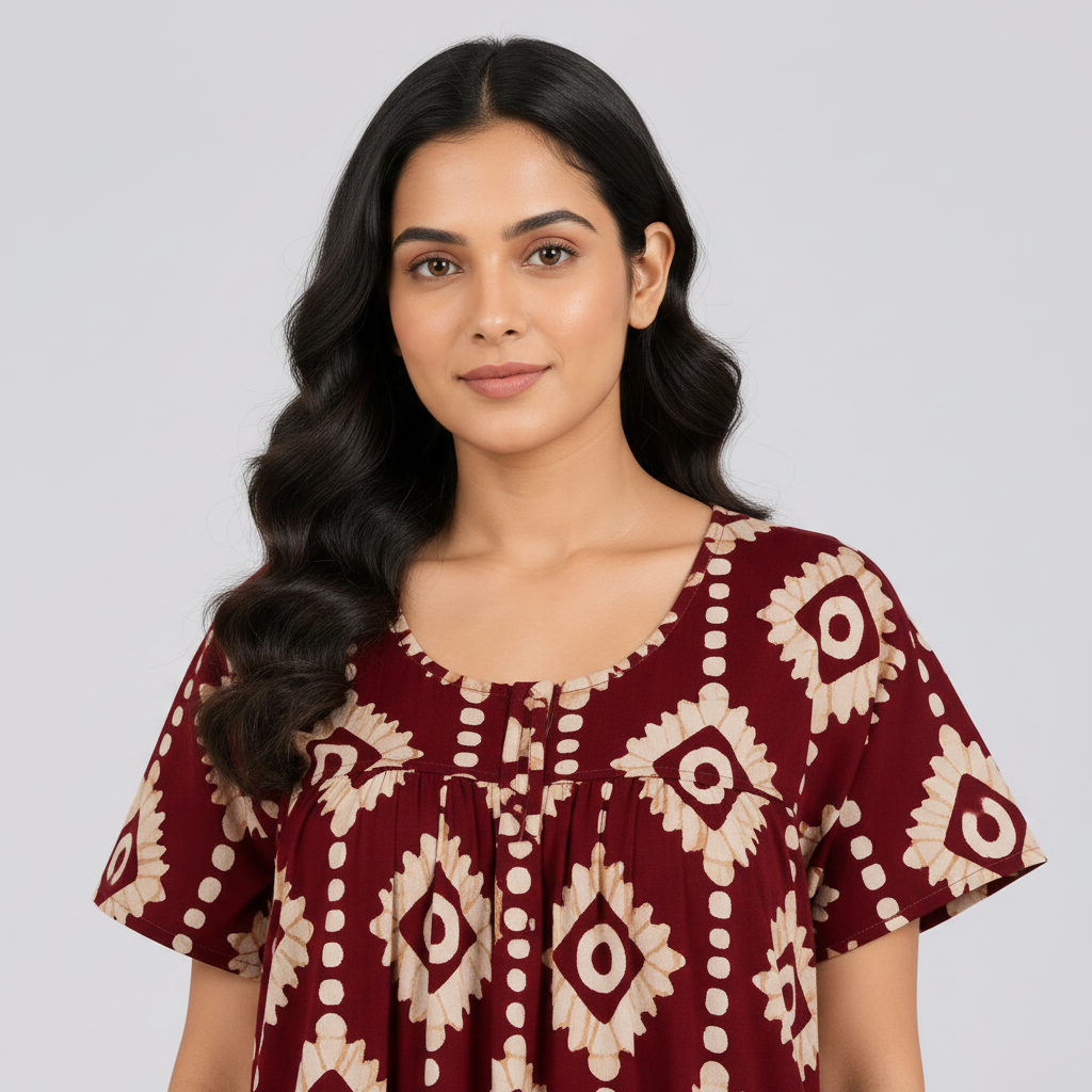 Close up neckline