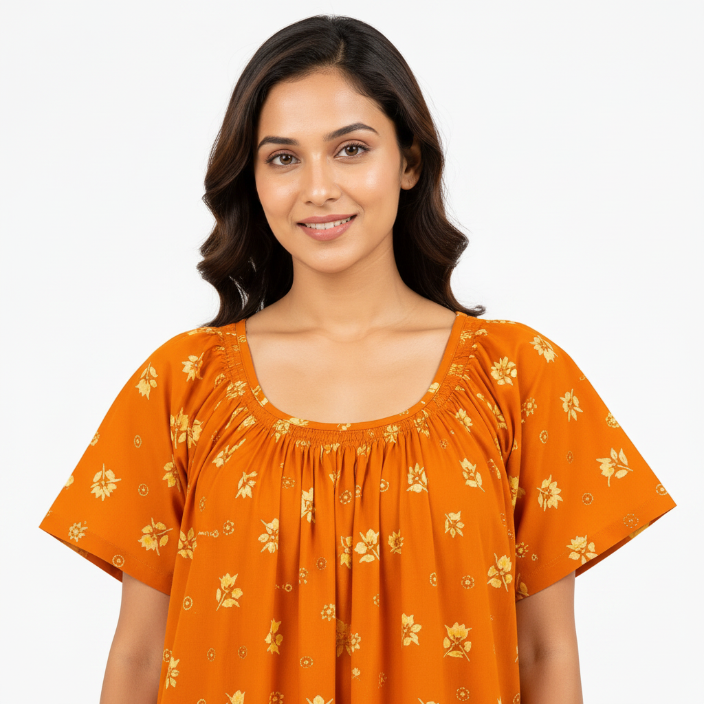 Close up neckline