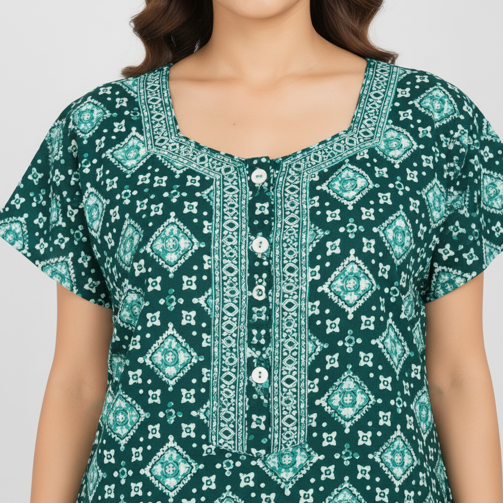 Close-up neckline