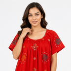 Close up neckline
