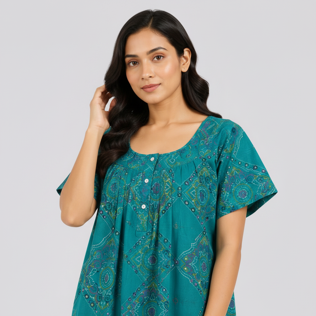 Close up neckline