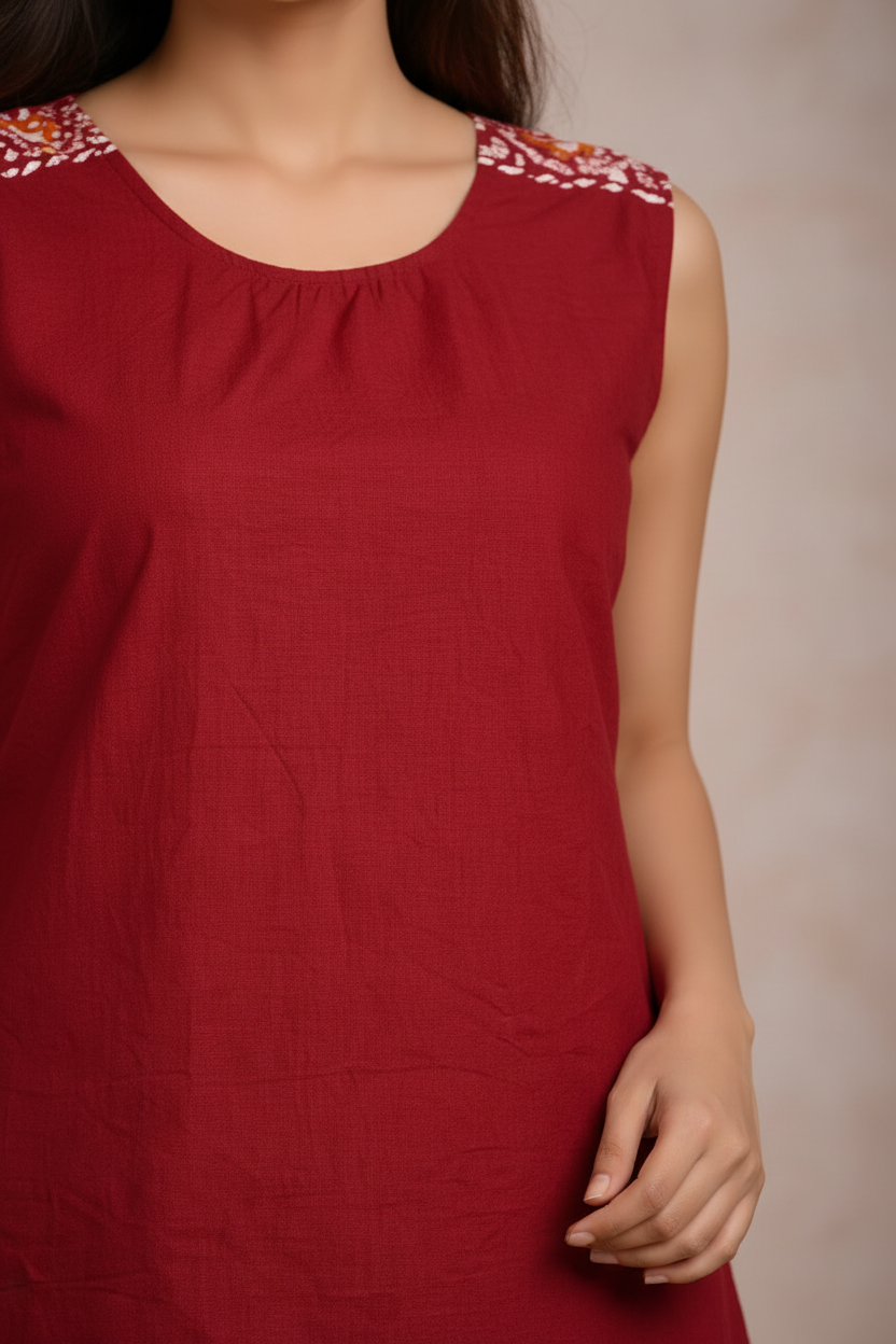 Close-up of decorative trim and fabric detail