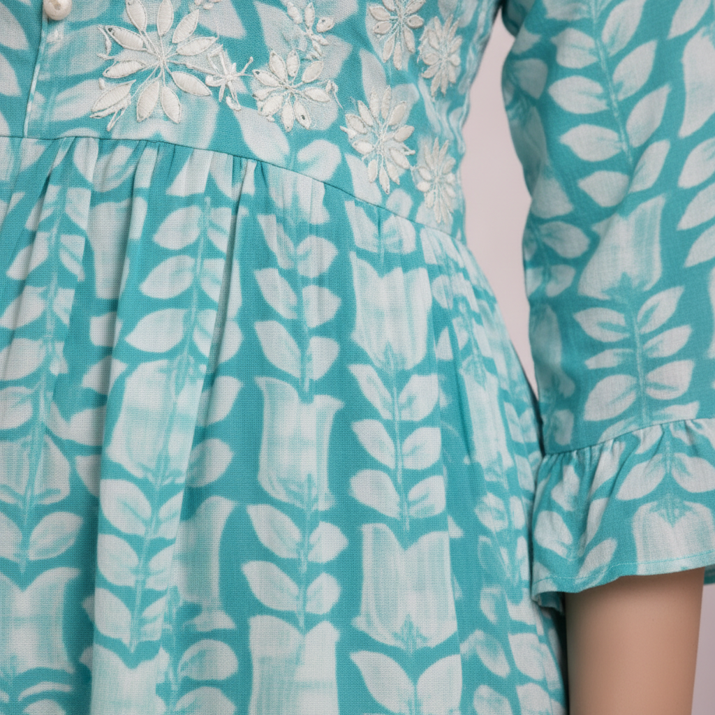 Close-up tie-dye pattern detail