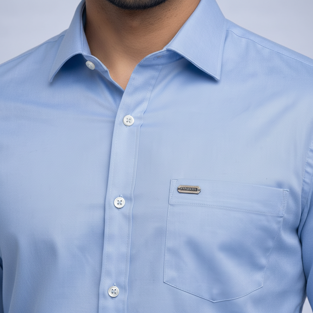 Collar & Button Detail