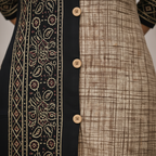 Embroidered border close-up