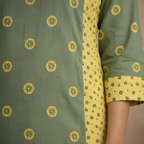 Embroidered motif detail close-up