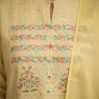 Embroidery detail close-up