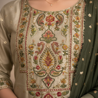 Embroidery detail close-up