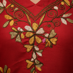 Embroidery detail close-up
