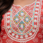 Embroidery detail close-up