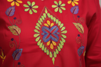 Embroidery detail close-up
