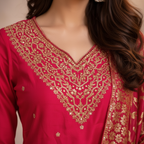 Embroidery detail close-up