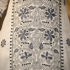 Embroidery detail close-up