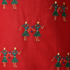 Embroidery detail close-up
