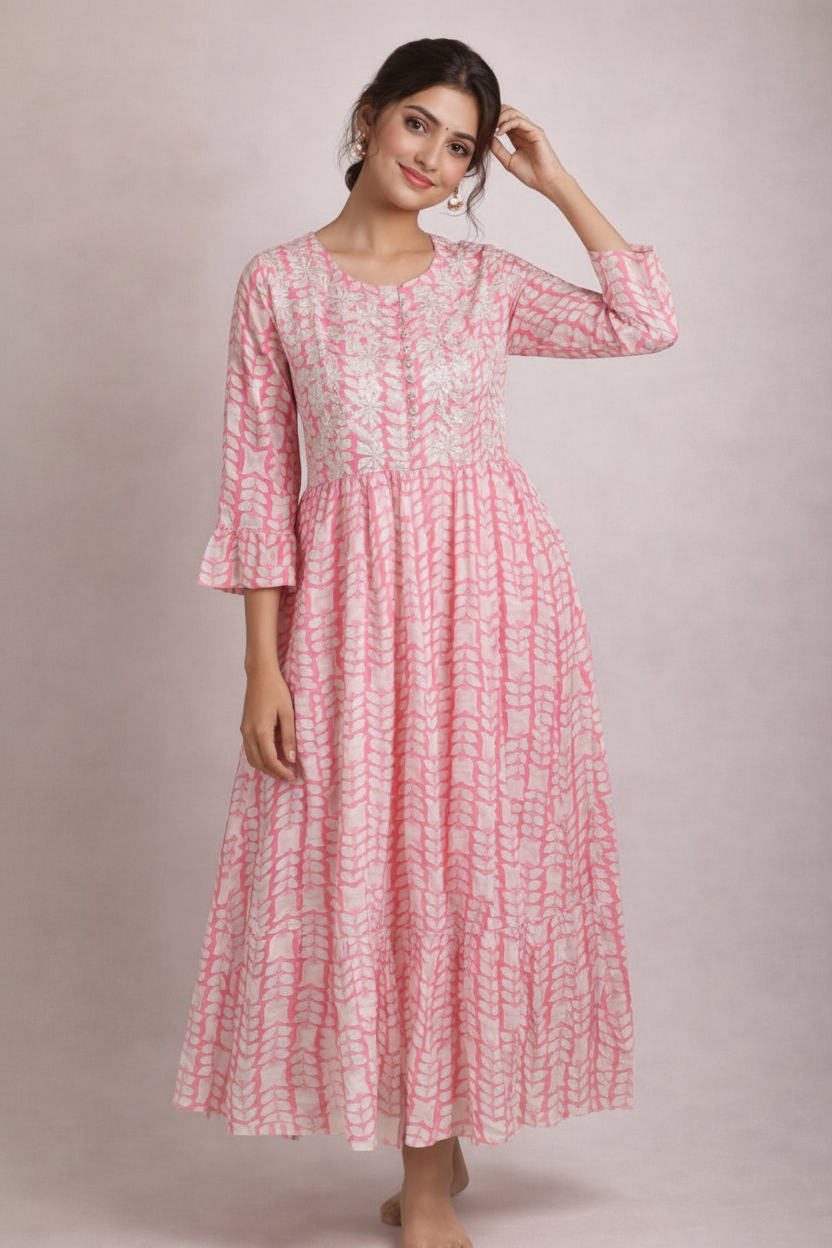 Front pose with hand near head