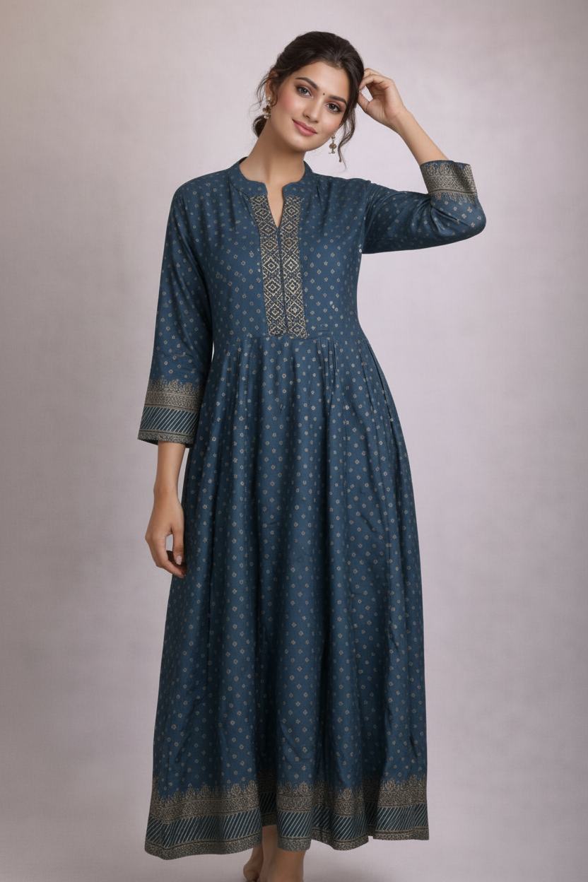 Front pose with hand near head