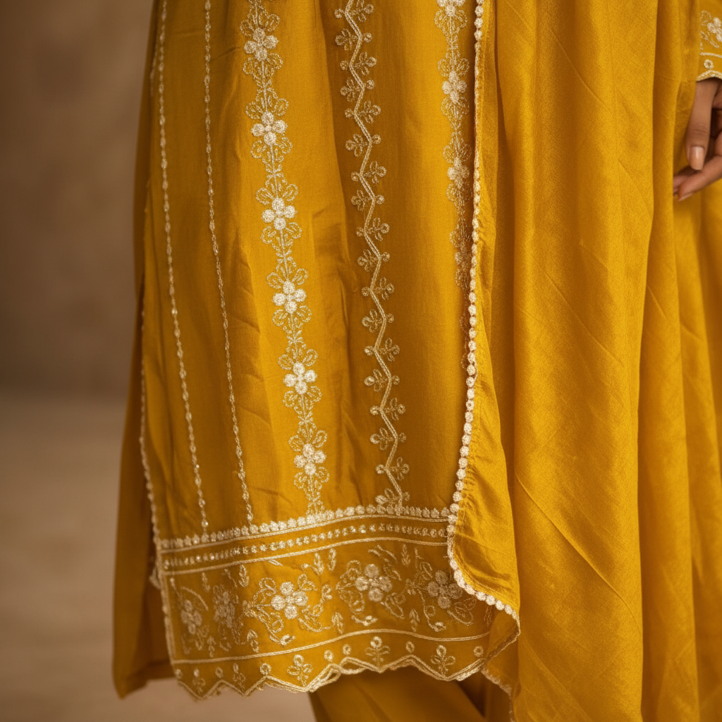 Gota patti detail close-up