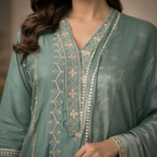 Gota patti detail close-up