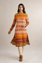 Multicolor Striped Kurti Movement Shot
