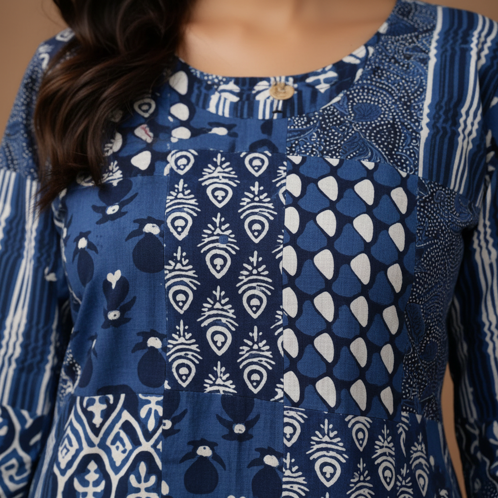 Patchwork detail close-up