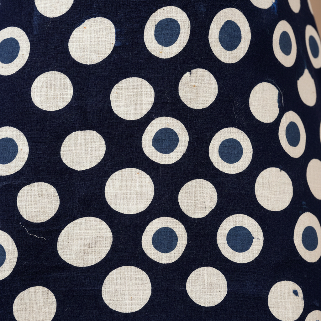 Polka dot pattern close-up