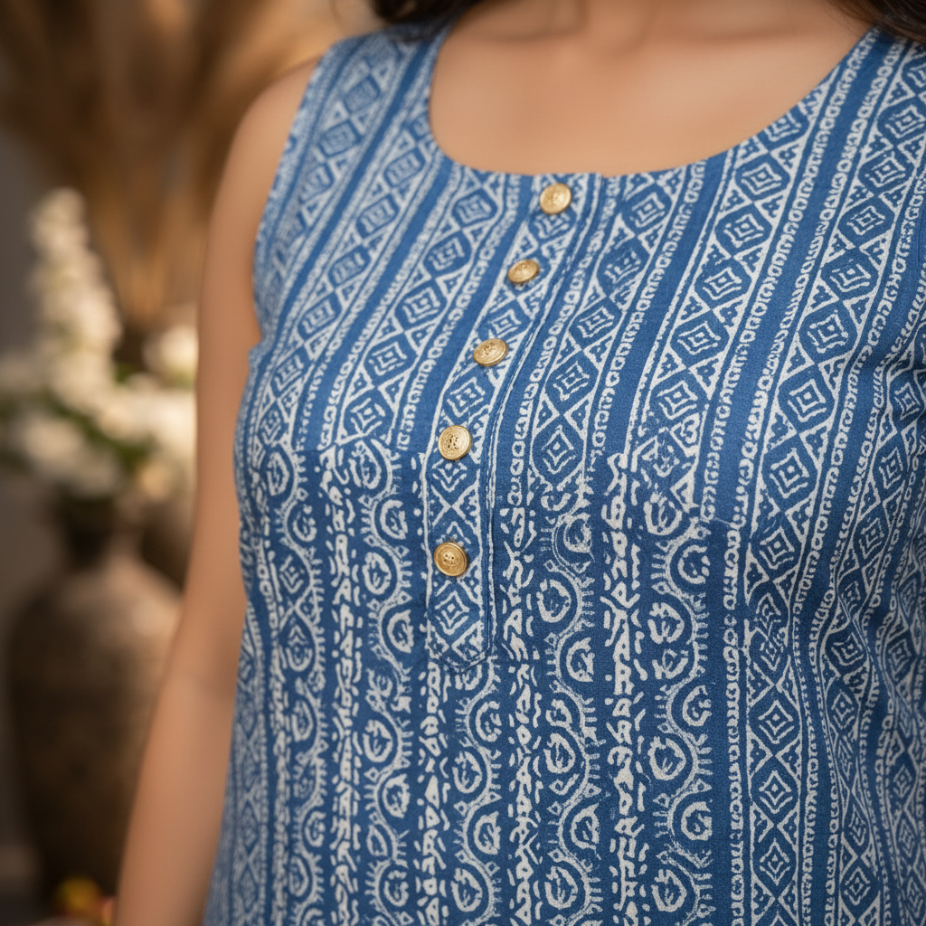 Print detail close-up