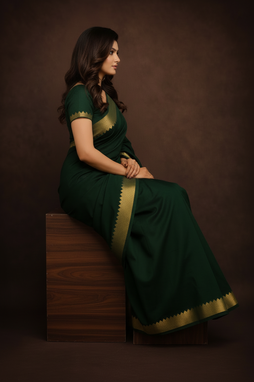 Seated graceful pose – side angle