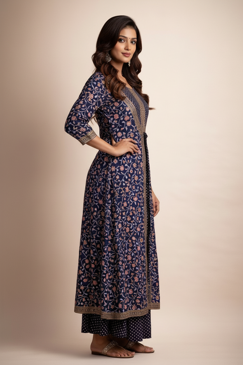 Side angle highlighting jacket overlay