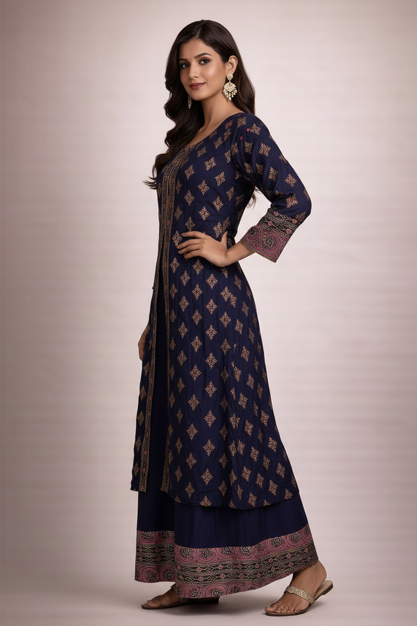 Side angle highlighting jacket overlay