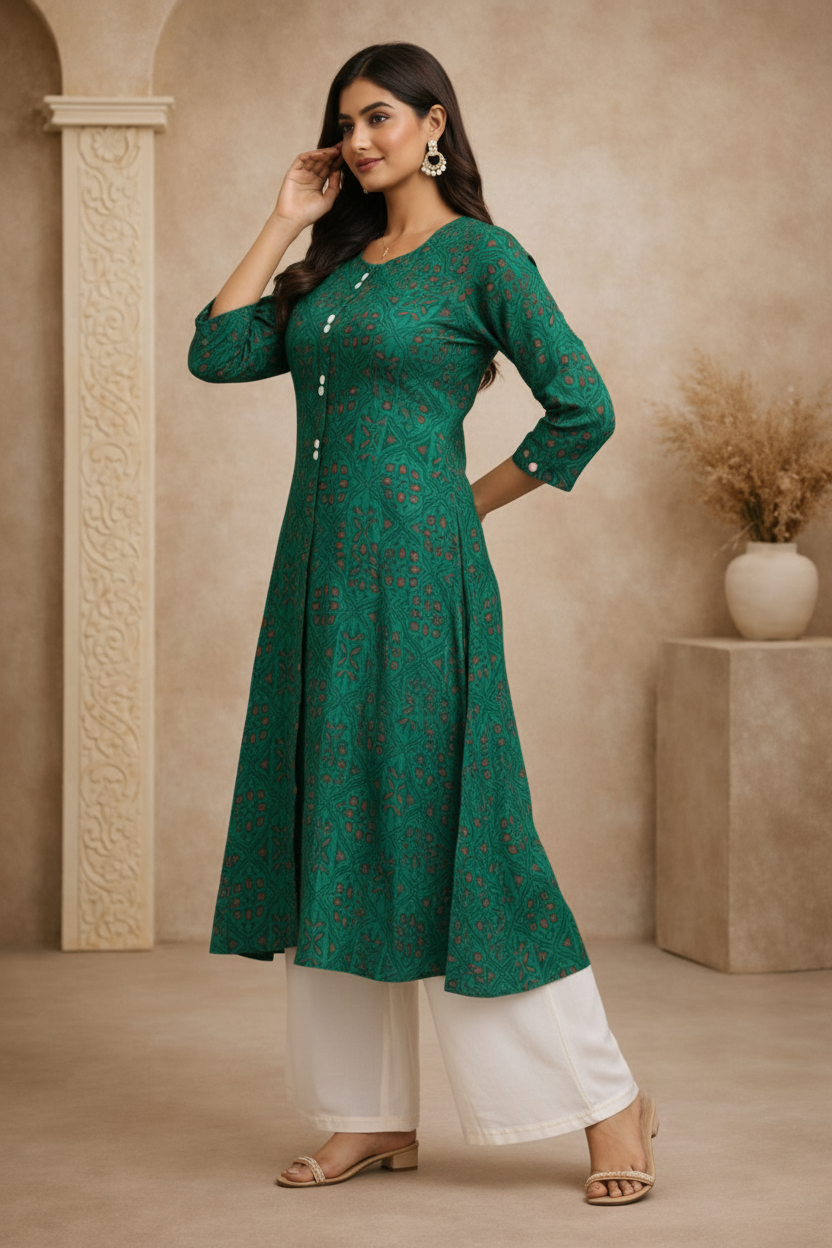 Side angle with A-line flare