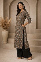 Side angle with pocket detail