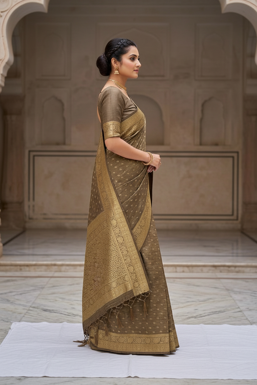 Side profile pose