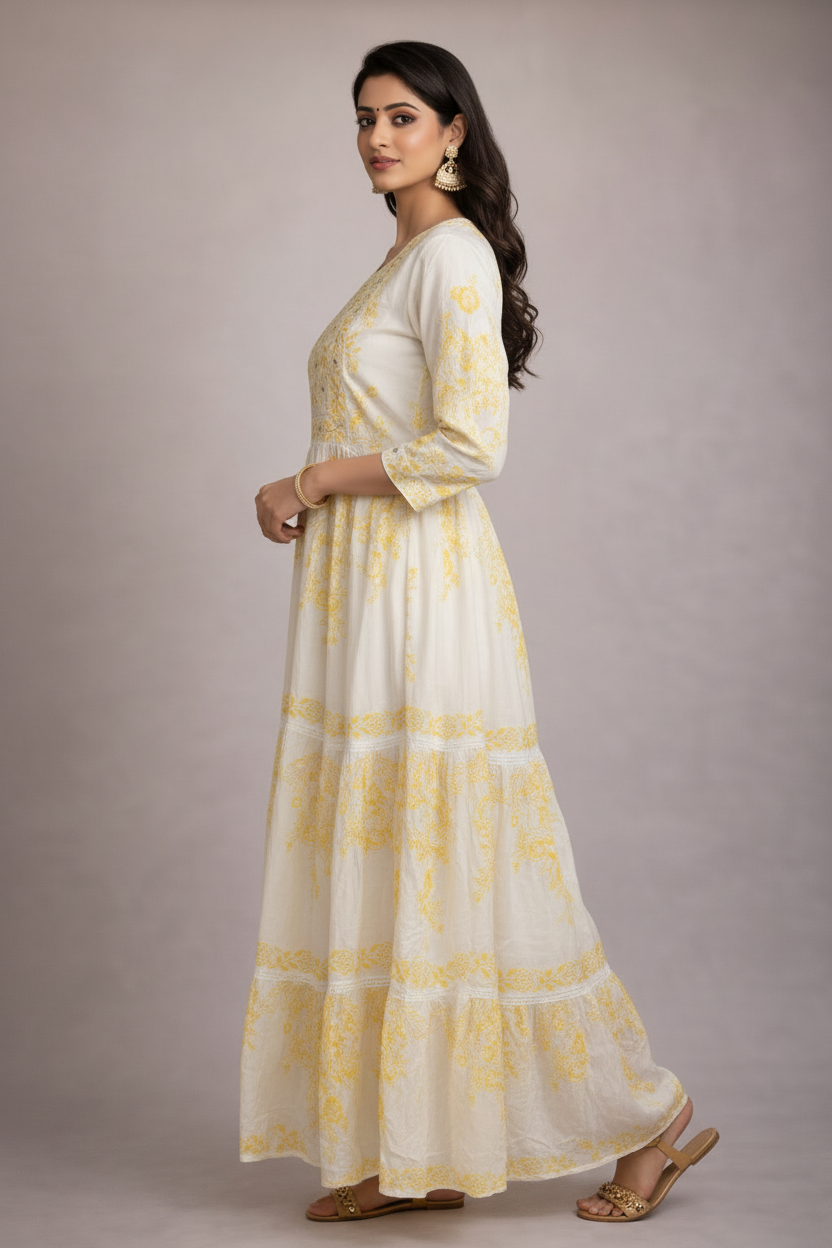 Side profile showing tiered details