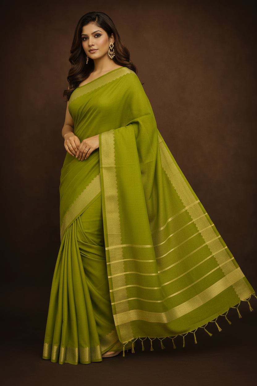 Standing pose – full saree drape
