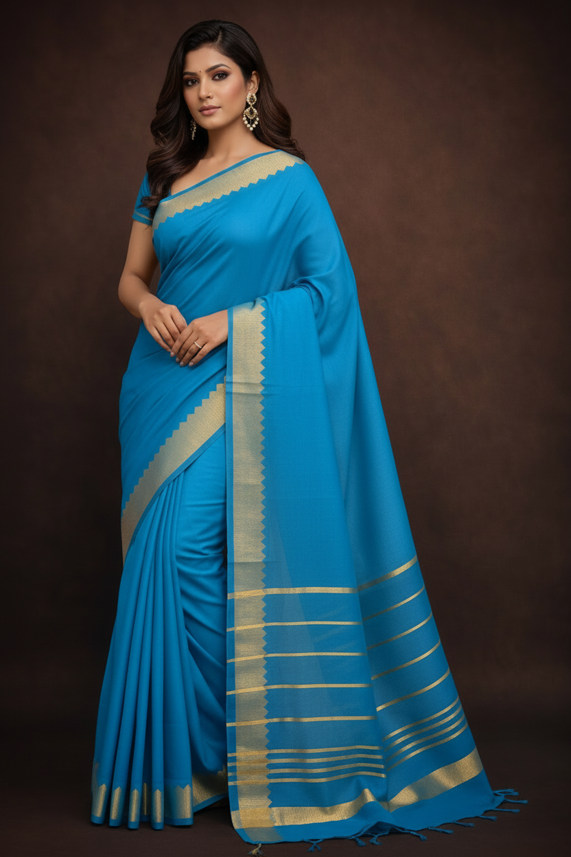 Standing pose – full saree drape