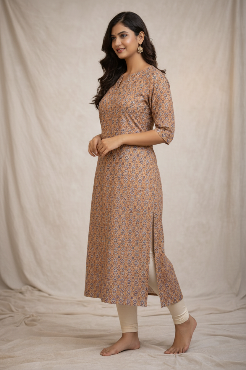 Three-quarter turn pose