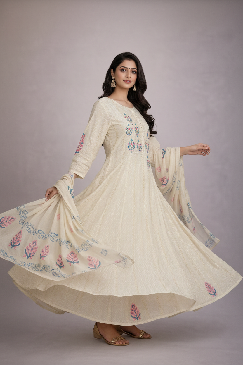 Twirl showing anarkali flare