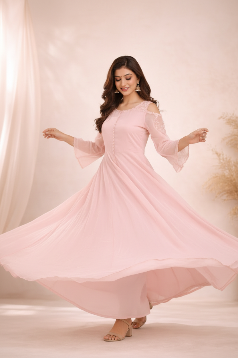 Twirl showing anarkali flare