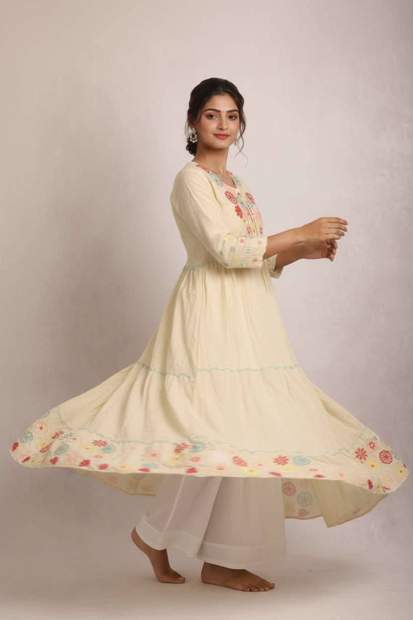 Twirl showing tiered layers