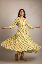 Twirling pose showing dress movement