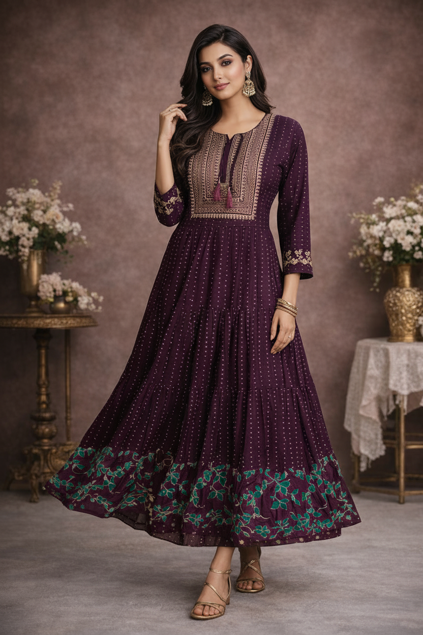 Twirling pose with skirt flow