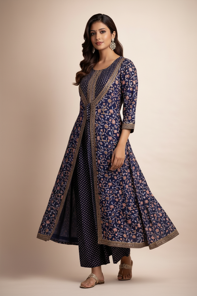 Walking pose showing layers