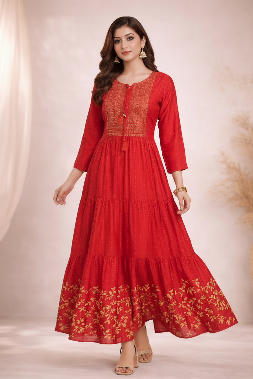 Walking pose with natural flow